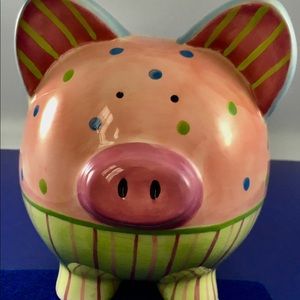 Hand Painted Piggy Bank